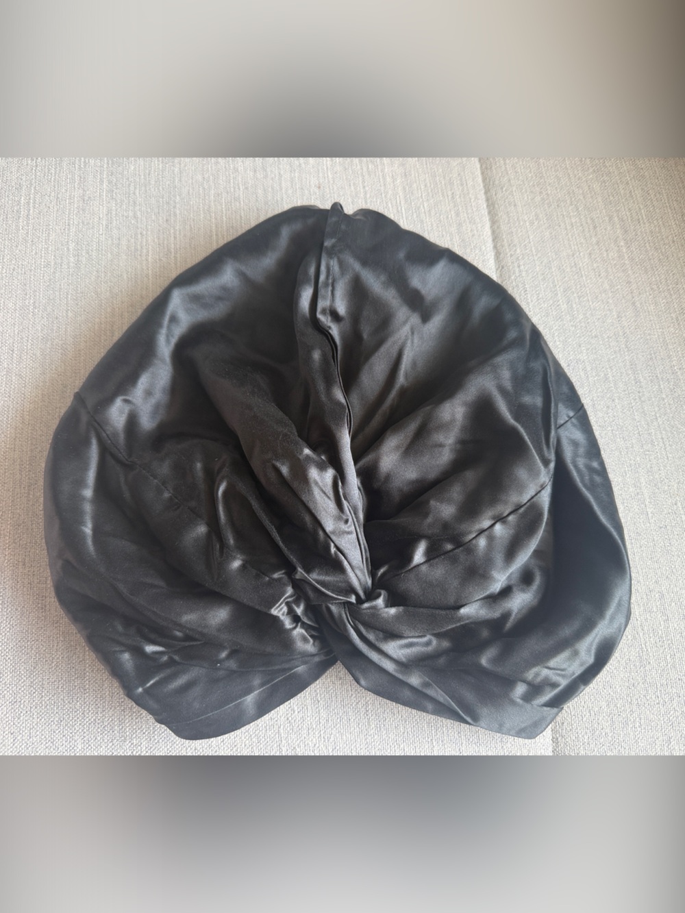 slip Black Satin Turban Hair Accessory